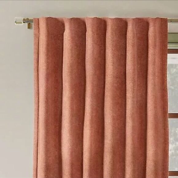 Threshold Chenille Clay Brown Curtain Panel - Picture 1 of 6